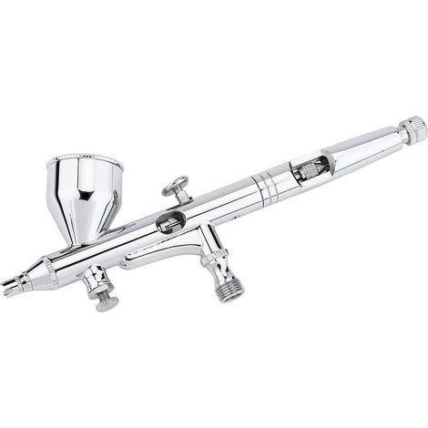 0.3mm Kit Aérographe, Kit Aérographe Double Action Pistolet de Pulvérisation d'art à Aiguille pour Gâteau/Ongle/Modèle (1/4)