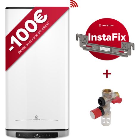 Chauffe-eau électrique plat – Ariston VELIS EVO DUNE DRY WiFi 80L – Anticalcaire + Kit installation inclus (1/5)