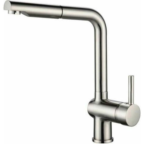 Mischbatterie Rousseau Edelstahl Messing