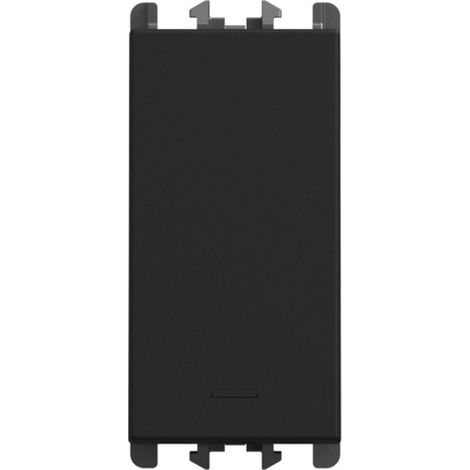 Desviador unipolar negro 1 módulo lybra urmet 27103.n para instalaciones civiles
