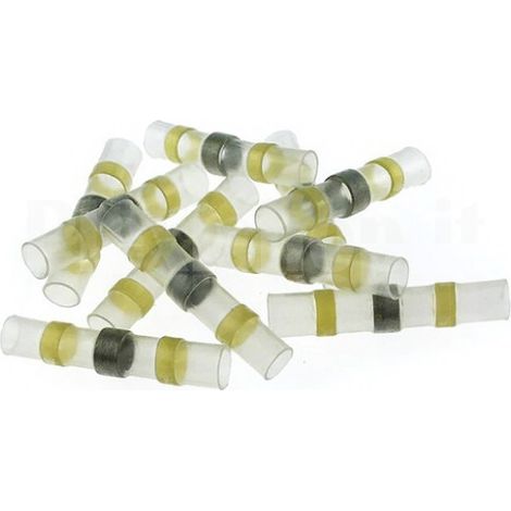 CONFEZIONE 50 PEZZI CONNETTORE DI GIUNZIONE ISOLATO AUTOSALDANTE A CALDO PER CAVI DA 4mm² A 6mm² IP67