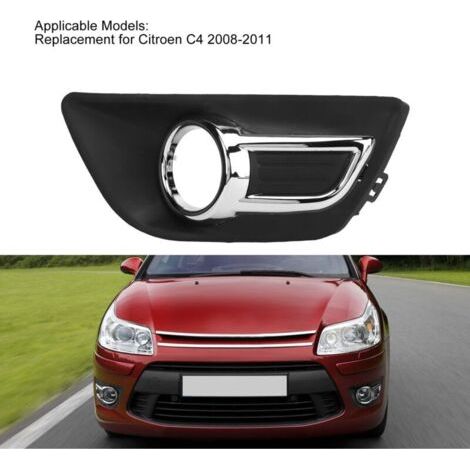 NALOOKAMIC Cache Antibrouillard Gauche 9684796980 Cadre Antibrouillard Avant Gauche Rsistant L'oxydation pour Citroen C4 2008 2011 KIMISSgwnzxm69i7