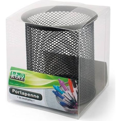 Lebez 1221-N portapenne Acciaio Nero
