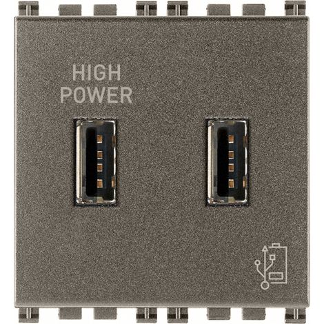 VIMAR – 19295.M USB-Netzteil 5V 2,1A 2M Metall
