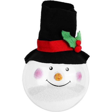 Boules de Noël suspendues mignonnes, décorations de Noël pour la maison et les fêtes, style bonhomme de neige (1/5)