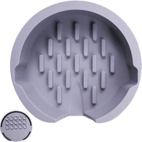 Porte Eponge Evier Cuisine, Support Eponge Evier Cuisine, Porte Eponge Cuisine, Livré avec Une Ventouse pour Une Variété D'Éponges, Ainsi qu'une Brosse à Vaisselle (1/4)