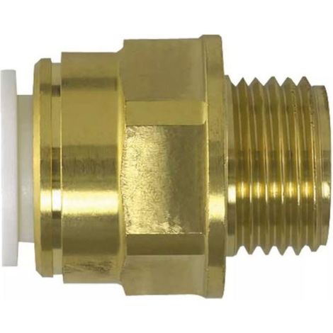 Coupleur en laiton mâle 1/2" (15x21) Speedfit pour tuyau 15 mm