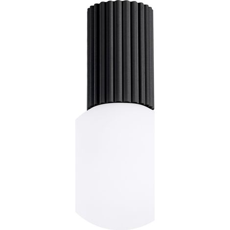 Spot plafond noir rainuré globe opale IP44 G9 PureLume (1/5)