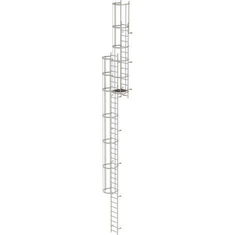 Günzburger Steigtechnik Escabeau multidirectionnel avec protection dorsale (construction) Acier inoxydable 12,96 m - 530135 (1/3)