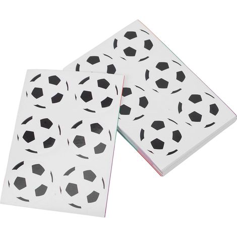 300pièces Autocollants De Football Autocollants Adhésifs Pour Bouteilles Eau Ordinateurs Portables Skateboards Mugs Décorations Colorées Et Résistantes Pour Fans De Sport (1/5)