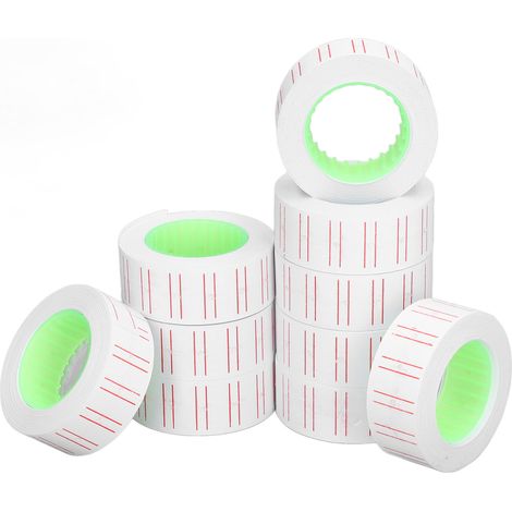 30 rouleaux de 15 000 étiquettes autocollantes de prix, format 21 x 12 mm, pour étiqueteuse MX5500 (1/5)