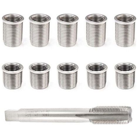 Spark Plug Thread Repair Tool Bolt M10x1.0+M12x1.0 Faucet Auto Accessories Hardware Kit (1/5)