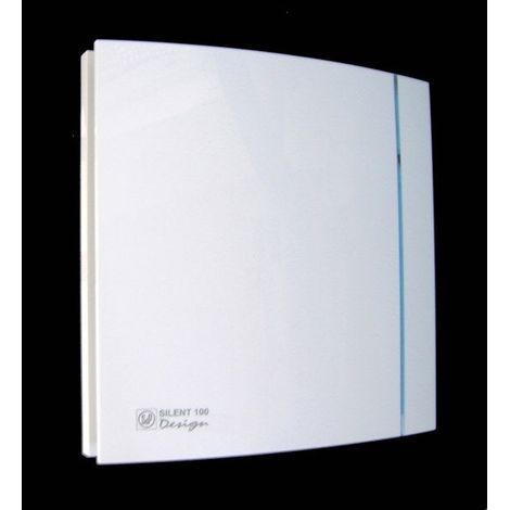 Unelvent – Aérateur extracteur intermittent 100 mm – Détection d'humidité – Débit 85 m³/h – Silencieux 26.5 dB(A) – Pour mur – ABS blanc
