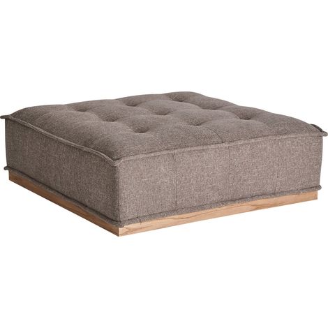 Pouf contemporain marron effet marbré confort et style moderne - Marron effet marbré