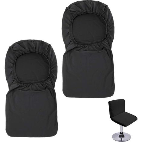 Housse de chaise extensible pour tabouret de bar 100% polyester Dimensions 35-45 cm Protection contre les animaux Lot de 2 (1/5)