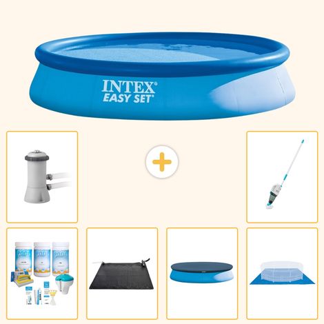 Intex Piscine Easy Set Ronde - 396x84 cm - 7-pièces S20169 (1/5)