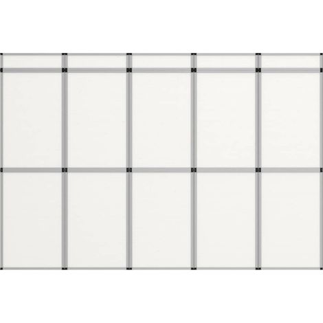 Parete Espositiva Pieghevole 15 Pannelli 302x200 cm Bianchi vidaXL (1/5)