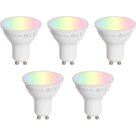 5er-Set GU10 50mm LED-Glühbirnen Klar 4,7W 400 lm 2200-2400K