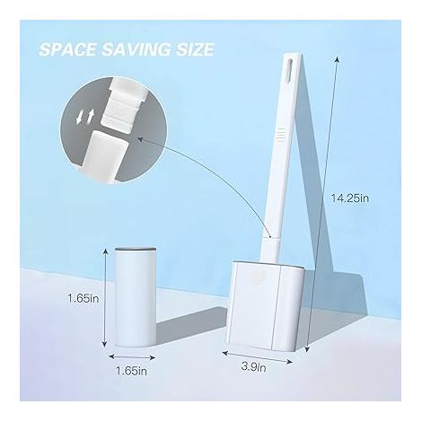 Toilettenbürste, 1er-Pack Silikon-Toilettenbürsten und Halter für das Badezimmer
