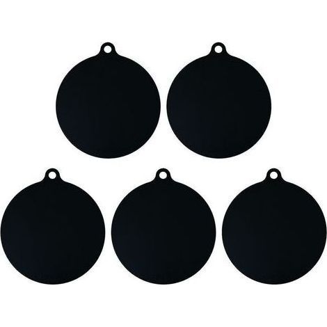 5er-Pack Antirutschmatten für Induktionskochfelder, Schwarz (1/5)