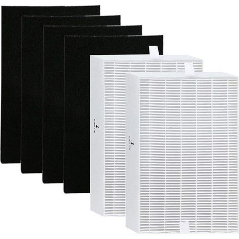 Filtres de remplacement HPA100 Premium compatibles avec le purificateur d'air Honeywell, 2 HEPA filtre + 4 HPA100 en carbone, remplacement pour Honeywell Part HRF-R1, HRF-R2, HRF-R3 (1/5)