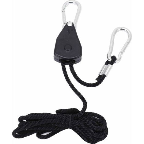 Mousqueton à poulie réglable pour tente et bâche, accessoire de fixation de corde pour camping (1/5)