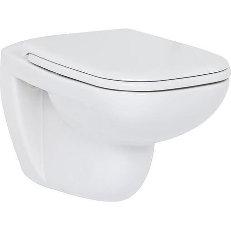 Duravit D-Code Wand-WC 545x355x355mm, Weiß Hochglanz, 4,5l, Tiefspüler, geschlossen, waagerecht