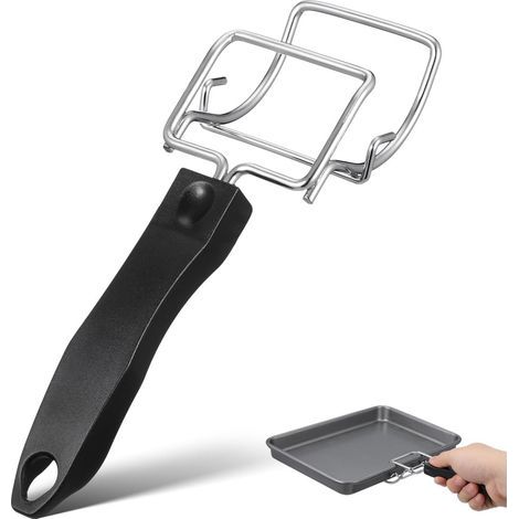 Pince Clip Poignée Isolante Pour Plaque Four Anti-brûlure Acier Inoxydable Accessoire Multifonction Pour Four et Friteuse à Air Outil Pratique Pour Manipuler Plateaux Chauds (1/5)