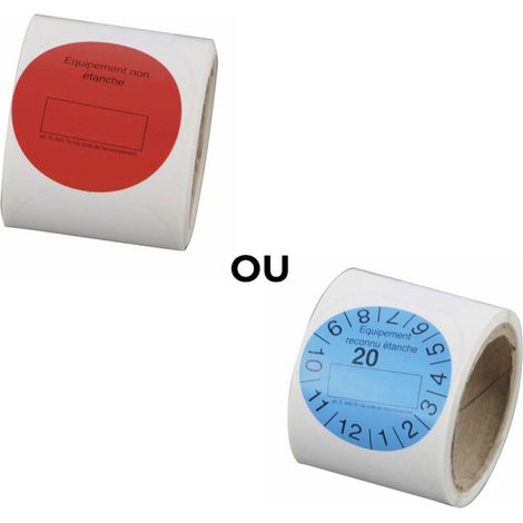 Étiquette réglementaire de fuite bleue - GALAXAIR : ETIQ-REG-B (1/3)