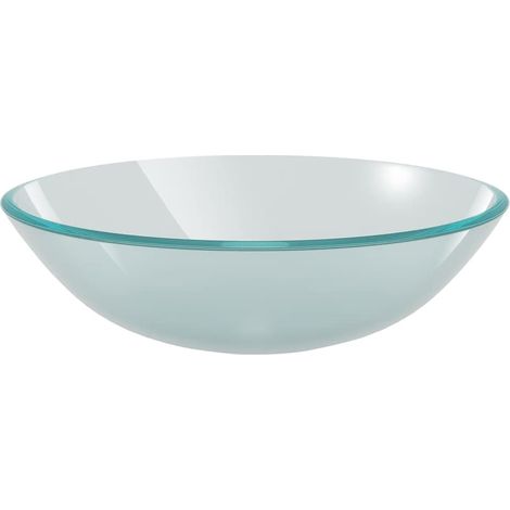vidaXL Lavandino in Vetro Temperato 42cm Smerigliato