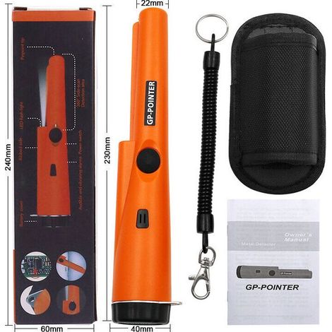 Vente chaude-Détecteur de Métaux Pinpointer, Metal Detector métal Pinpointer Accessoires de Détection de Pointeur de Métal Etanches à l'eau et à Balayage IP66 Etanches pour Chasse aux Trésors,de DEBU (1/5)