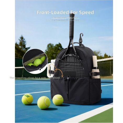 Sac à dos de tennis unisexe avec poche isotherme et compartiment ventilé (1/4)