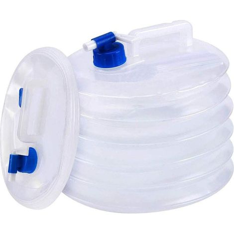 Reservoir Eau Pliable,Bidon Pliant Portable avec Robinet,Pliables et Portables Poureau Potable,Bidon Eau Pliable,Seau Pliable Bouteille Transporteur,Conteneurs à Eau-15L (1/5)