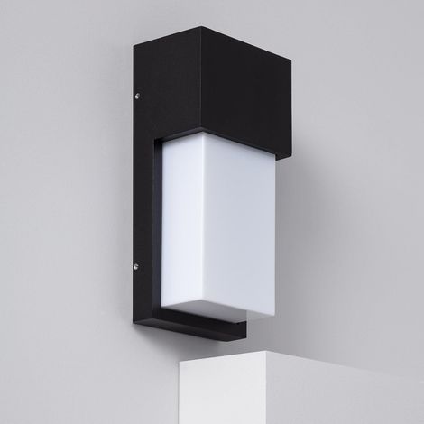 Wandleuchte Aussen aus Aluminium Etnea Schwarz (1/5)