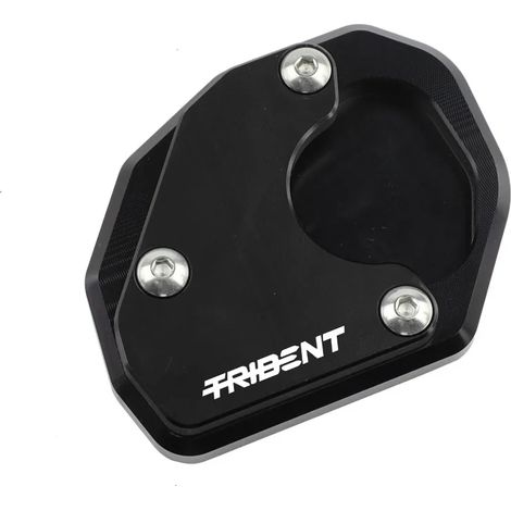 (Noir) Extension de béquille latérale, support et plaque de renfort pour moto TRIDENT 660 (2020, 2021, 2022) maxpower (1/3)