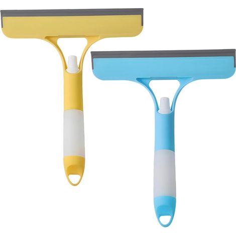 2 raclettes à vitres avec pulvérisateur, TPR/PP, pour miroirs (1/5)