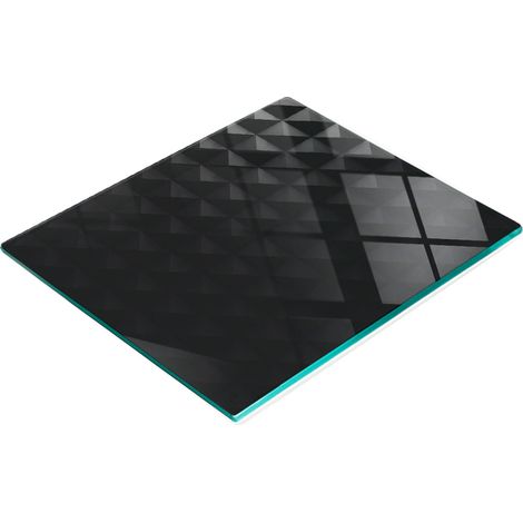 Tabla de cocina de vidrio duradera y elegante con estampado abstracto de 60x52 cm. (1/5)
