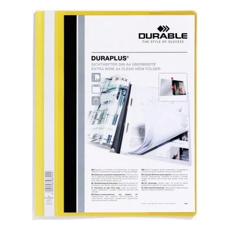 DURABLE CARPETA DE PRESENTACIÓN DOSSIER FÁSTENER DURAPLUS A4 AMARILLO -25 UD-