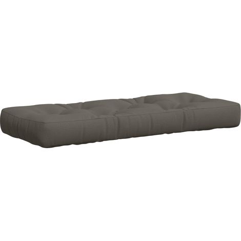 Cojín para Pallet VIANEN 100% Poliéster Gris 120 x 40 x 12 cm vidaXL (1/5)