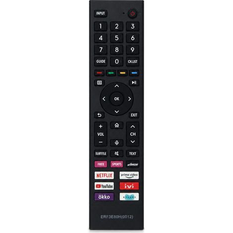 Télécommande TV Compatible avec Hisense ERF3E80H, Sans Commande Vocale, Sans Configuration (1/5)