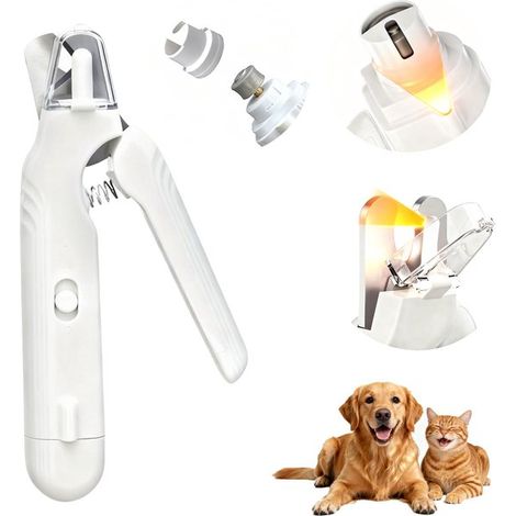 Cortauñas lima uñas 2 1 doble iluminación recargable USB, limado eléctrico funcionamiento silencioso protector contra salpicaduras (1/5)