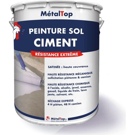 Peinture Sol Ciment - Beige gris - RAL 1019 - 5 L - Métaltop (1/5)