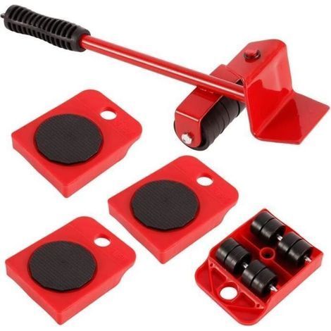 Kit de Deplace Meuble Lourd Sans Effort, Deplace Meuble a Roulette, Kit Demenagement Meuble, Leve Meuble a Roulette, Roulettes p53 (1/4)