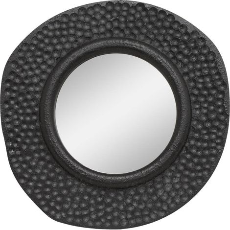 Miroir Nyer rond 60x60cm noir - Atmosphera créateur d'intérieur (1/4)