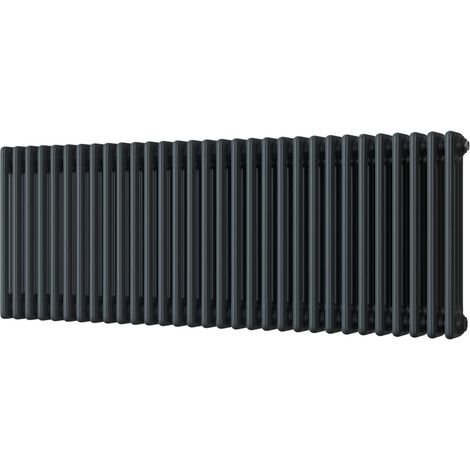 Alpha - Anthracite Column Radiator H500mm x W1355mm 3 Column - Feet Included