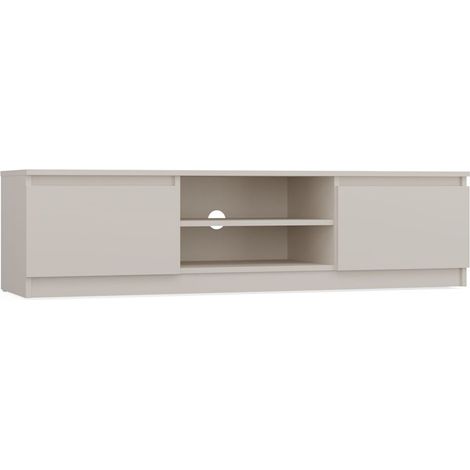 Mobile TV: 2 ante, 2 ripiani, Cashmere, 40 x 36 x 140cm (1/3)