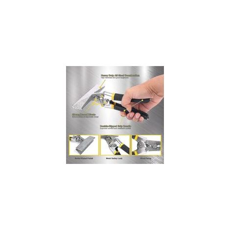 Machine à coudre manuelle en tôle – Longueur mâchoires 6 pouces – Acier nickelé – Incréments de pliage 1/4 de pouce – Conception ergonomique