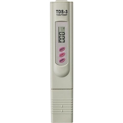 Misuratore di qualità dell'acqua potabile con display LCD, tester digitale di temperatura (ppm), tester di purezza dell'acqua (0-9990 ppm) per la misurazione di acqua in sistemi idroponici, acquari, p (1/5)