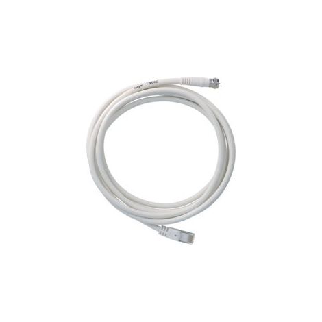 Cordon TV RJ45-Fiche F blanc compatible grade 3 longueur 3 mètres HAGER (1/2)