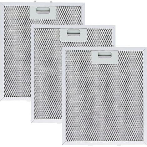 3 pièces Filtre à Graisse Métallique pour Hotte Aspirante 305 x 267mm ,filtres pour hotte aspirante de cuisine,Filtre en Maille Accessoire Hotte Aspirante pour Hottes de Cuisine (1/5)